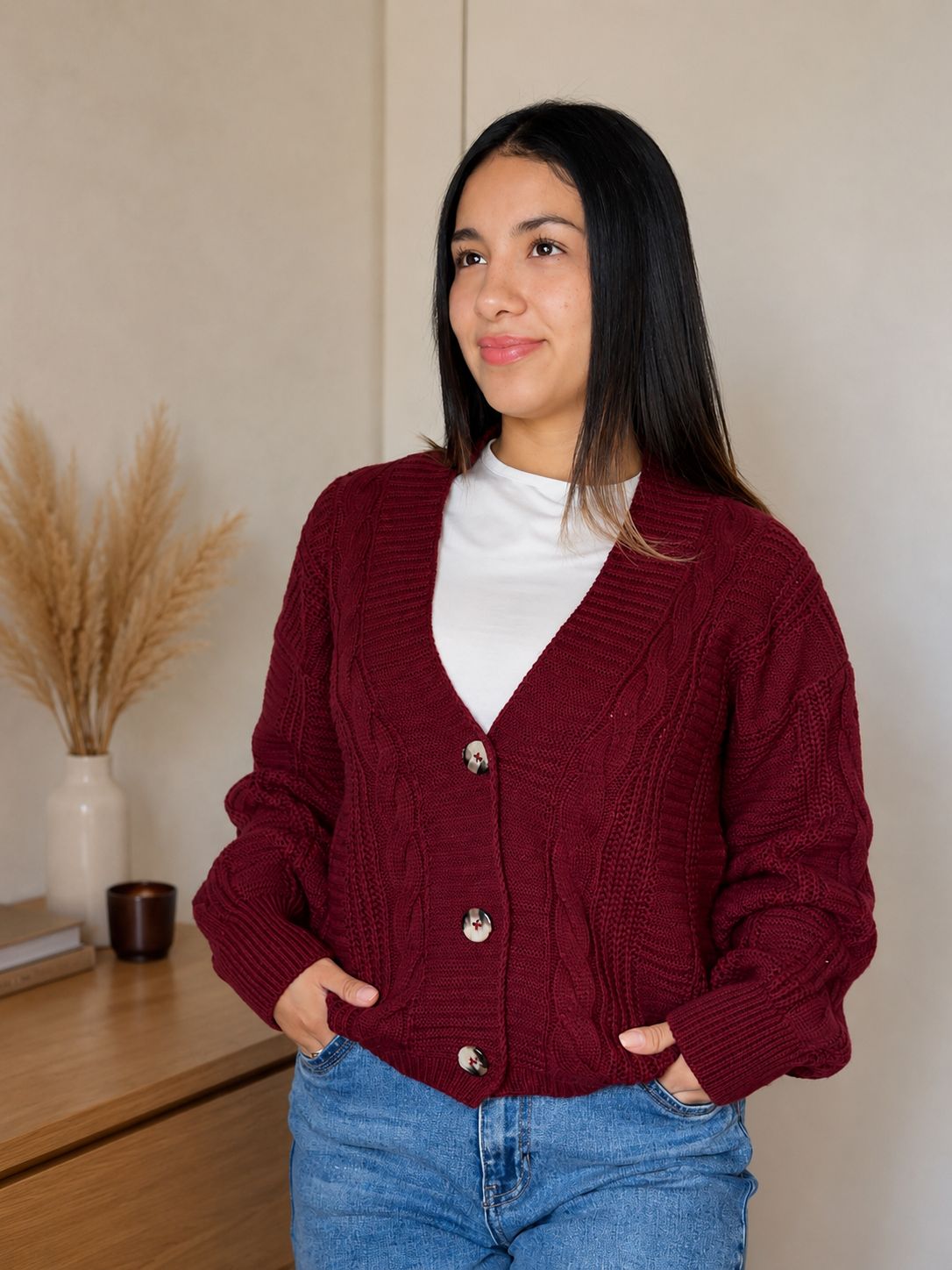 Cardigan lana