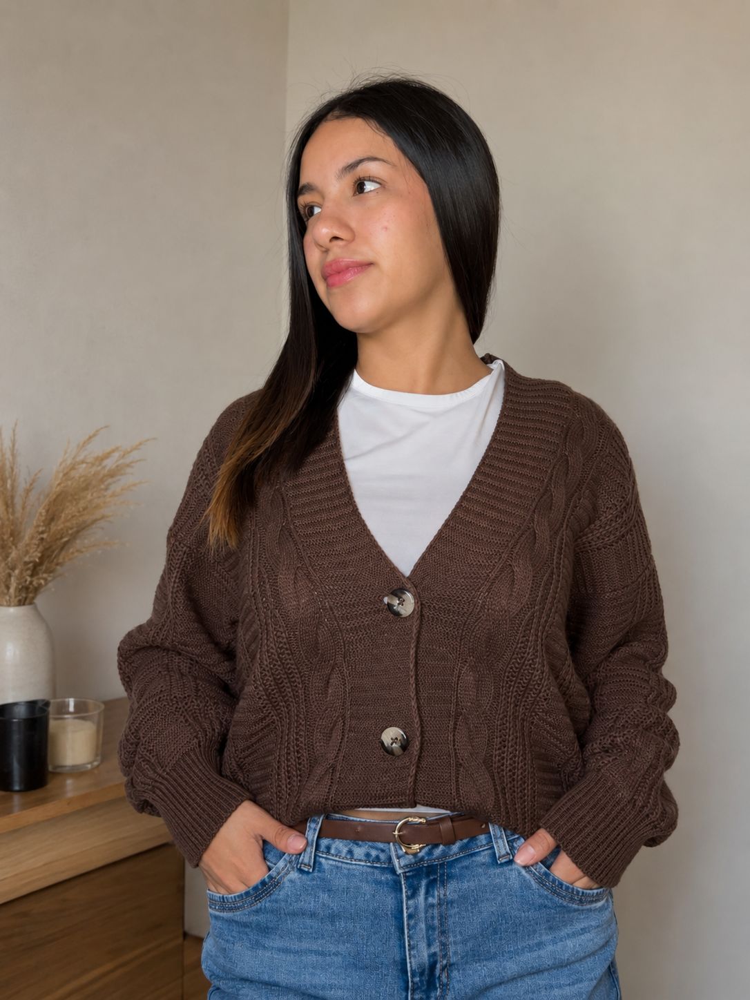 Cardigan lana